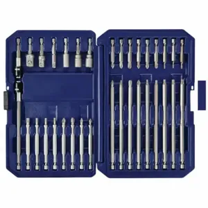 IRWIN INDUSTRIAL TOOLS IWAF1234 Bit Set, Bit Set, 34 No. of Pieces, 1/4 Inch Hex Shank Size, Carbon Steel | CU4VWA 55EV97