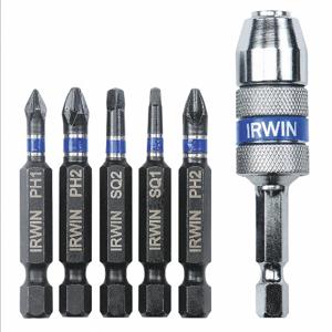 IRWIN INDUSTRIAL TOOLS IWAF1306 Einsatz-Bit-Set, 1/4 Zoll Sechskantschaftgröße, Stahl | CN2RKN 1903522 / 30TH75
