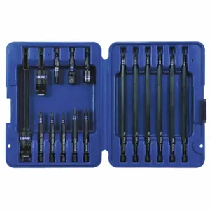 IRWIN INDUSTRIAL TOOLS IWAF1316 Bit Set, Bit Set, 16 No. of Pieces, 1/4 Inch Hex Shank Size, Carbon Steel | CU4VVZ 55EV98