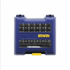 IRWIN INDUSTRIAL TOOLS IWAF1331 Insert Bit Set, 1/4 Inch Hex Shank Size, Pack Of 31, Steel | CN2RKK 1866985 / 30TF47