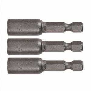 IRWIN INDUSTRIAL TOOLS IWAF24214-3 Nutsetter, 1/4 Inch Fastening Size, 1 7/8 Inch Length, Magnetized Tip, Pack Of 3 | CN2RPA 1837534 / 34E425