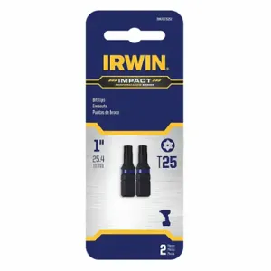 IRWIN INDUSTRIAL TOOLS IWAF31TS252 Insert Bit, TS25 Fastening Tool Tip Size, 1 Inch Overall Bit Length | CR4XTM 55KG77