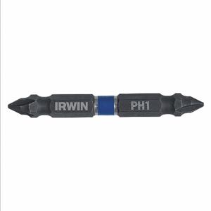 IRWIN INDUSTRIAL TOOLS IWAF32DEPH12 Einsatz-Bit, PH1-Spitzengröße, 2 1/2 Zoll Bitlänge, 1/4 Zoll Sechskantschaftgröße, 2er-Pack | CN2RQJ 1870982 / 30TH30