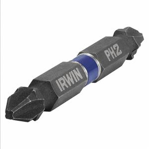 IRWIN INDUSTRIAL TOOLS IWAF32DEPH22 Power Bit, PH2 Tip Size, 2 1/2 Inch Bit Length, 1/4 Inch Hex Shank Size, Pack Of 2 | CN2RQQ 1870983 / 30TH31