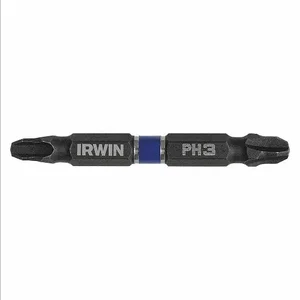 IRWIN INDUSTRIAL TOOLS IWAF32DEPH32 Insert Bit, PH3 Tip Size, 2 1/2 Inch Bit Length, 1/4 Inch Hex Shank Size, Pack Of 2 | CN2RQK 1870984 / 30TH32