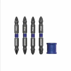 IRWIN INDUSTRIAL TOOLS IWAF32DEPH5 Insert Bit Set, 1/4 Inch Hex Shank Size, Steel, Pack Of 5 | CN2RKM 1903520 / 30TH73