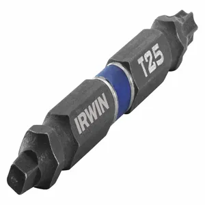 IRWIN INDUSTRIAL TOOLS IWAF32DESQT252 Insert Bit, Sq2 And T25 Tip, Square Style, 1/4 Inch Hex Shank, Pack Of 2 | CH6PRM 55KH02