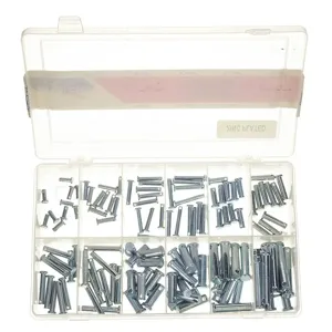 ITW BEE LEITZKE DISP-CLPZ120 Clevis Pin Assortment, Standard Zinc, 12 Size, 120 Pieces | AC2UFN 2MVR2