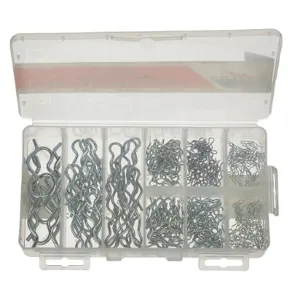 ITW BEE LEITZKE WWG-DISPBPXZ276 Hairpin Clip Assortment, Zinc, 9 Size, 276 Pieces | AC2UFG 2MVP2