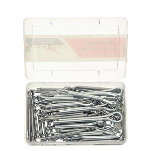ITW BEE LEITZKE WWG-DISP-CP100HC Cotter Pin Assortment, Low Carbon Steel Zinc, 14 Size, 100 Pieces | AC3WJF 2WZV3
