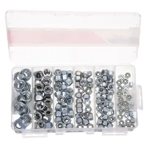 ITW BEE LEITZKE WWG-DISP-LNUT150C-1 Hex Locknut Kit Assortment, 6 Size, 150 Pieces | AD2BQY 3MMC2