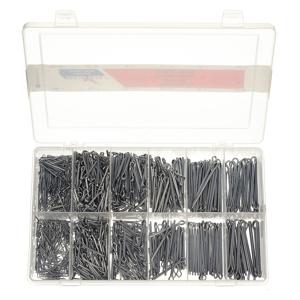 ITW BEE LEITZKE WWG-DISP-CP1200 Cotter Pin Assortment, Low Carbon Steel Zinc, 1200 Pieces, 10 Size, 1200 Pieces | AC3WJB 2WZU8