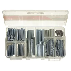 ITW BEE LEITZKE WWG-DISP-SP204 Spring Pin Assortment, 204 Pieces | AE2YWX 5A198