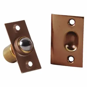 IVES 347B10 Dual Adjustable Ball Catch, Brass, Satin Brass, 1 3/8 Inch Catch/Latch Ht | CR4YBA 48ZR11