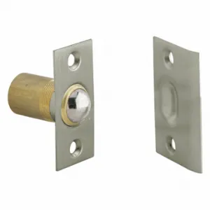 IVES 347B15 Dual Adjustable Ball Catch, Brass, Satin Nickel, 1 3/8 Inch Catch/Latch Ht | CR4YBD 48ZR13