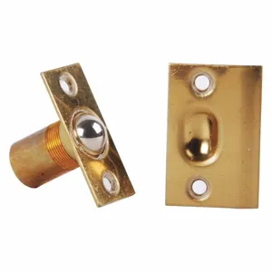 IVES 347B3 Dual Adjustable Ball Catch, Brass, Bright Brass, 1 3/8 Inch Catch/Latch Ht | CR4YAX 48ZR16