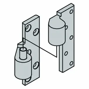 IVES 7230F SET US32D Pivot Hinge, Brass, Full Mortise, 1000 lb Load Capacity, 180 Deg Range of Motion | CR4YCP 46TM56