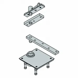 IVES 7256 SET US26D Pivot Hinge, Brass, Full Mortise, 600 lb Load Capacity, 180 Deg Range of Motion | CR4YCL 46TM50