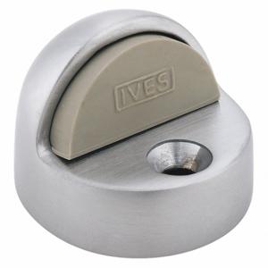 IVES FS438 US26D Dome Door Stop, Floor Mount, Satin Chrome, 1-3/4 Inch X 2 Inch, 1 3/8 Inch Projection | CR4YBL 45EG84