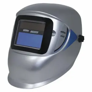 JACKSON SAFETY 23282 Welding Helmet, Auto-Darkening, 2 Arc Sensors, Silver, W9 to W13, 3.75 Inch x 1.65 in | CR4YEU 54JM16