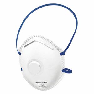 JACKSON SAFETY 64240 Disposable Respirator, Dual, Non-Adj, Metal Nose Clip, Std, White, M Mask Size, 10 PK | CR4YDH 5WAC7