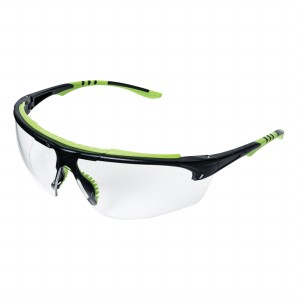 JACKSON SAFETY S72000 Schutzbrille, klare Tönung, HC/AF-Beschichtung, Schwarz/Grün, 12 Stück | CF4TDX
