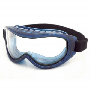 JACKSON SAFETY S80200 Schutzbrille, industrielle Doppelscheibe, indirekte Belüftung, klare Tönung, HC/AF, blau | CF4TEF