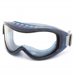 JACKSON SAFETY S80201 Schutzbrille, Doppelscheibe für chemische Spritzer, indirekte Belüftung, klare Tönung, HC/AF, blau | CF4TEG