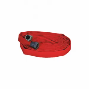 JAFRIB G50H25RR100NB Fire Hose, Attack Fire Hose, Single Jacket, 2 1/2 Inch Hose Inside Dia, 100 ft Hose Length | CR4YLB 462F07