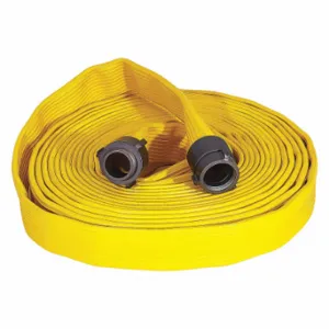 JAFRIB G50H25RY100N Fire Hose, Attack Fire Hose, Single Jacket, 2 1/2 Inch Hose Inside Dia, 100 ft Hose Length | CR4YLA 53KA71