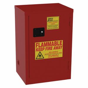 JAMCO BP18 Fla mmables Safety Cabinet, Std Slimline, 18 gal, 23 Inch x 18 Inch x 35 Inch, Red | CR4YPQ 515X50