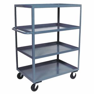 JAMCO CD472P600GP Utility Cart With Lipped Metal Shelves, 3000 lb Load Capacity, 72 Inch x 36 Inch | CR4YNA 8ER69
