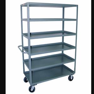 JAMCO CF472P600GP Utility Cart With Lipped Metal Shelves, 3000 lb Load Capacity, 72 Inch x 36 Inch | CR4YMZ 8EJ54