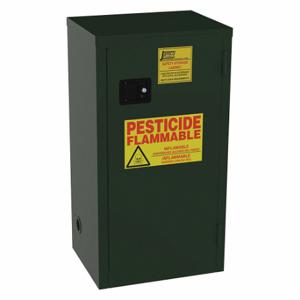 JAMCO FL18 Pesticides Safety Cabinet, 18 gal, Green, Manual Close, 2 Shelves | CR4YMA 515X66