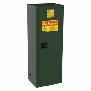 JAMCO FL24 Pesticides Safety Cabinet, 24 gal, Green, Manual Close, 3 Shelves | CR4YMC 515X67