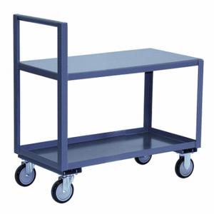 JAMCO SH136P500GP Low-Profile Utility Cart With Lipped And Flush Metal Shelves, 1200 Lb Load Capacity, Steel | CR4YNC 9APG6