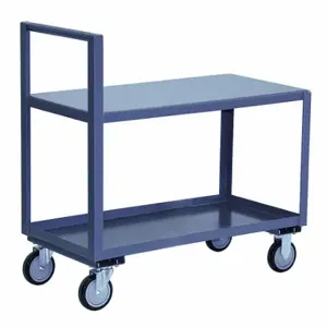 JAMCO SH230P500GP Low-Profile Utility Cart With Lipped And Flush Metal Shelves, 1200 Lb Load Capacity, Steel | CR4YNB 8EN38