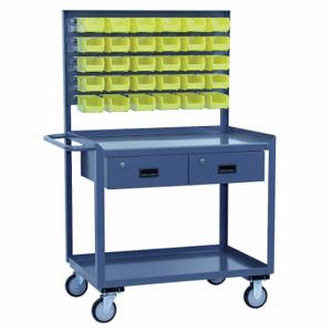 JAMCO SN336P500GP Steel Mobile Workstation With Louvered Storage, 1200 Lb Load Capacity, 36 Inch X 30 Inch | CR4YMU 9AM69