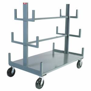 JAMCO TP448R800GP Mobile Bar & Pipe Rack, 4000 lb Load Capacity, 59 Inch Overall Height | CR4YNU 9TAP7