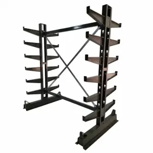 JARKE CR-8 Cantilever Rack, Starter, Medium-Duty, 80 1/2 Inch x 45 Inch x 84 in, Straight Arm | CR4YUT 8E553