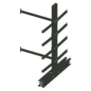 JARKE CR-8A Cantilever Rack, Add-On, Medium-Duty, 75 Inch x 45 Inch x 84 in, Straight Arm | CR4YUN 9LCG3