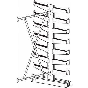 JARKE QT501D36A Add-On Cantilever Rack, Straight, No. of Sides 2, 14 Arms, Arm Length 14 Inch | CD3UWB 4UK87