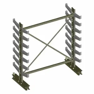 JARKE QT501D72 Cantilever Rack, Starter, Medium-Duty, 77 5/8 Inch x 34 Inch x 84 in, Straight Arm | CR4YUP 4UK88