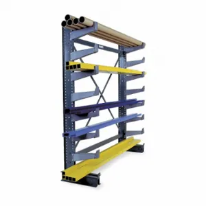 JARKE QT501S72 Cantilever Rack, Starter, Medium-Duty, 77 5/8 Inch x 21 Inch x 84 in, Straight Arm | CR4YUR 4UK92