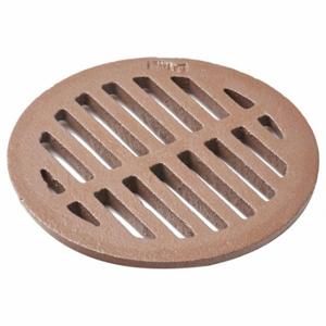 JAY R. SMITH MFG. CO 2110CIG Drain Strainer, 8 Inch Pipe Dia, Cast Iron, Brown, Round | CR4YXH 54JH24