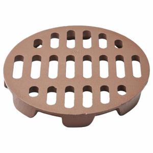 JAY R. SMITH MFG. CO 2140CIG Drain Strainer, 11 1/2 Inch Pipe Dia, Cast Iron, Brown, Round | CR4YXG 54JH25