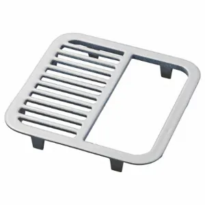 JAY R. SMITH MFG. CO 3420G-12 Floor Drain Grid, Cast Iron, White, Spring Like Prongs | CR4YXW 45DT39