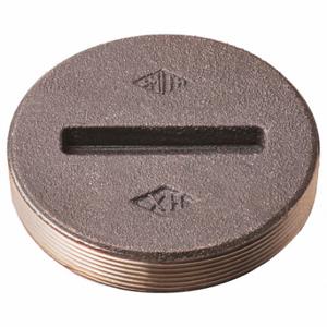 JAY R. SMITH MFG. CO 4470T05 Floor Cleanout Plug, 5 Inch Pipe Dia, Cast Bronze, Bronze, Mnpt | CR4YWH 54JH32