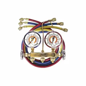 JB INDUSTRIES 22233L Mechanical Manifold Gauge Set, Mechanical Manifold Gauge Set, 2 Valves, 3 Hoses | CR4ZCC 48ZJ72