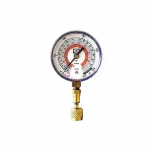 JB INDUSTRIES QC-G820 Test Gauge, R-22/R-404A/R-410A, 3 1/8 Inch Dia, Non Liquid Filled, Blue | CR4ZDY 48ZJ77